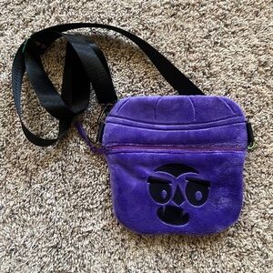 Handmade Fuzzy McDonalds Halloween Vampire Dracula Boo Bucket Crossbody Bag